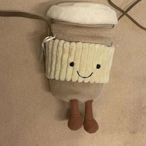 Jellycat Amuseables Coffee-To-Go Bag Jellycat Coffee Cup bag